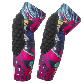 Topeter Impact Compression Knee Pads Youth Girls Protective Knee Pads for Basketball Soccer Baseball Wrestling Volleyball Football Pink YXL