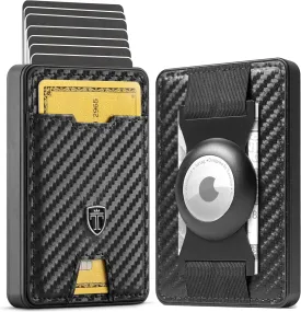 TRAVANDO Swype AirTag* Slim Wallet for Men Metal RFID Blocking Mens Wallet Card Case