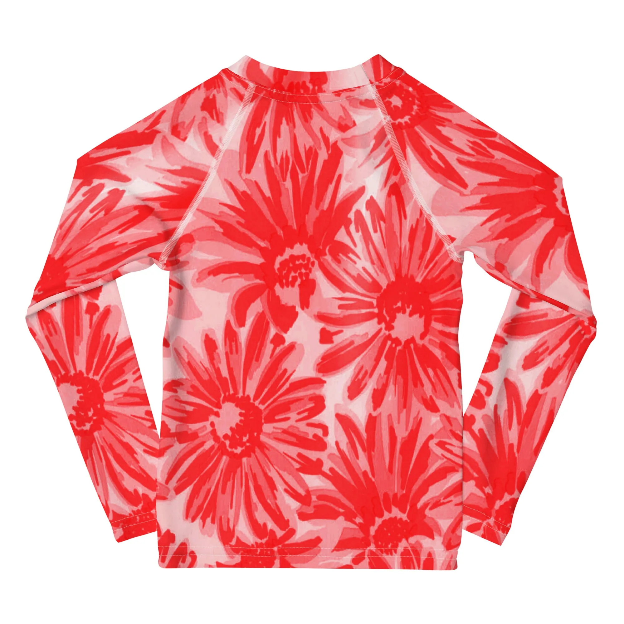 UPF 50 RASHGUARD WILDFLOWER "ROSE"