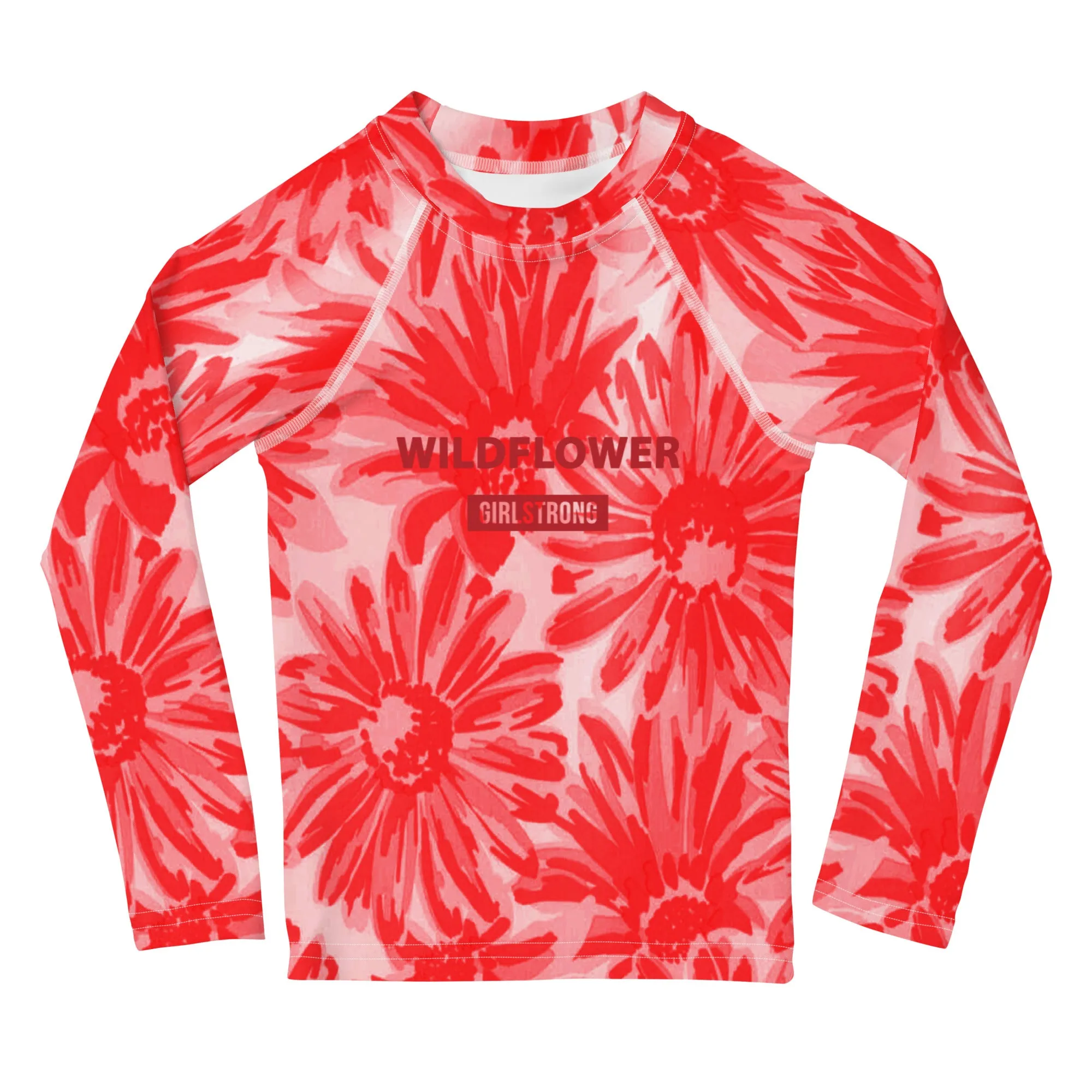 UPF 50 RASHGUARD WILDFLOWER "ROSE"