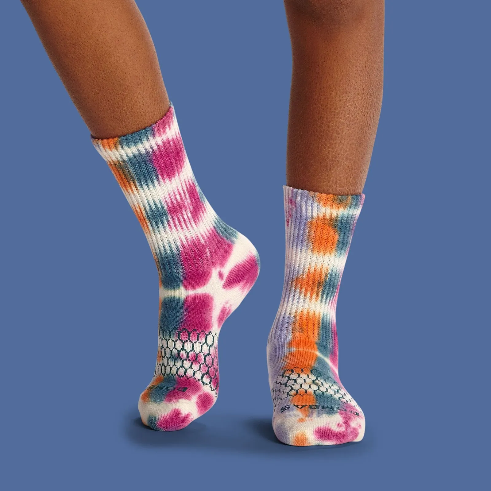 Youth Color Swatch Tie Dye Calf Sock 4-Pack