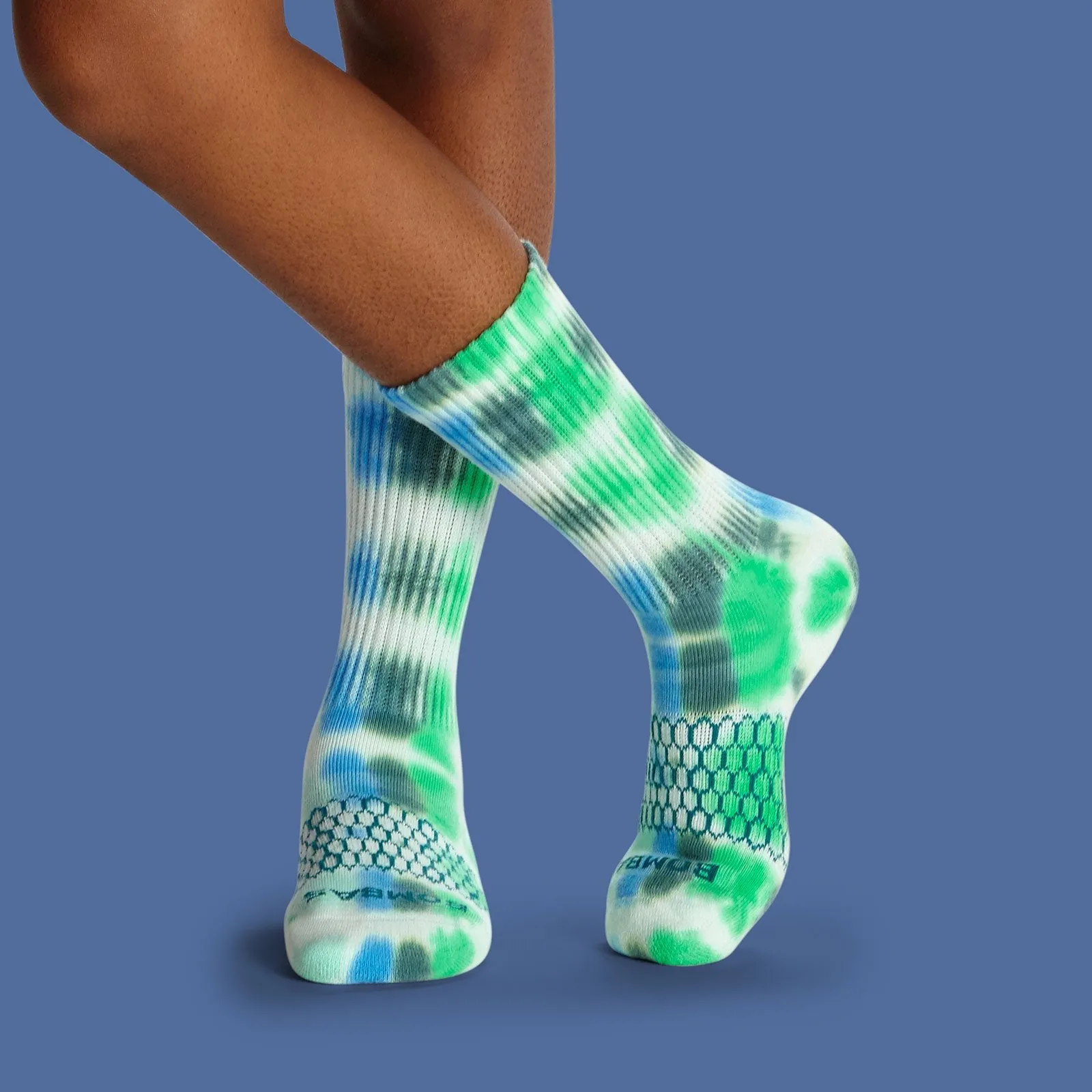 Youth Color Swatch Tie Dye Calf Sock 4-Pack