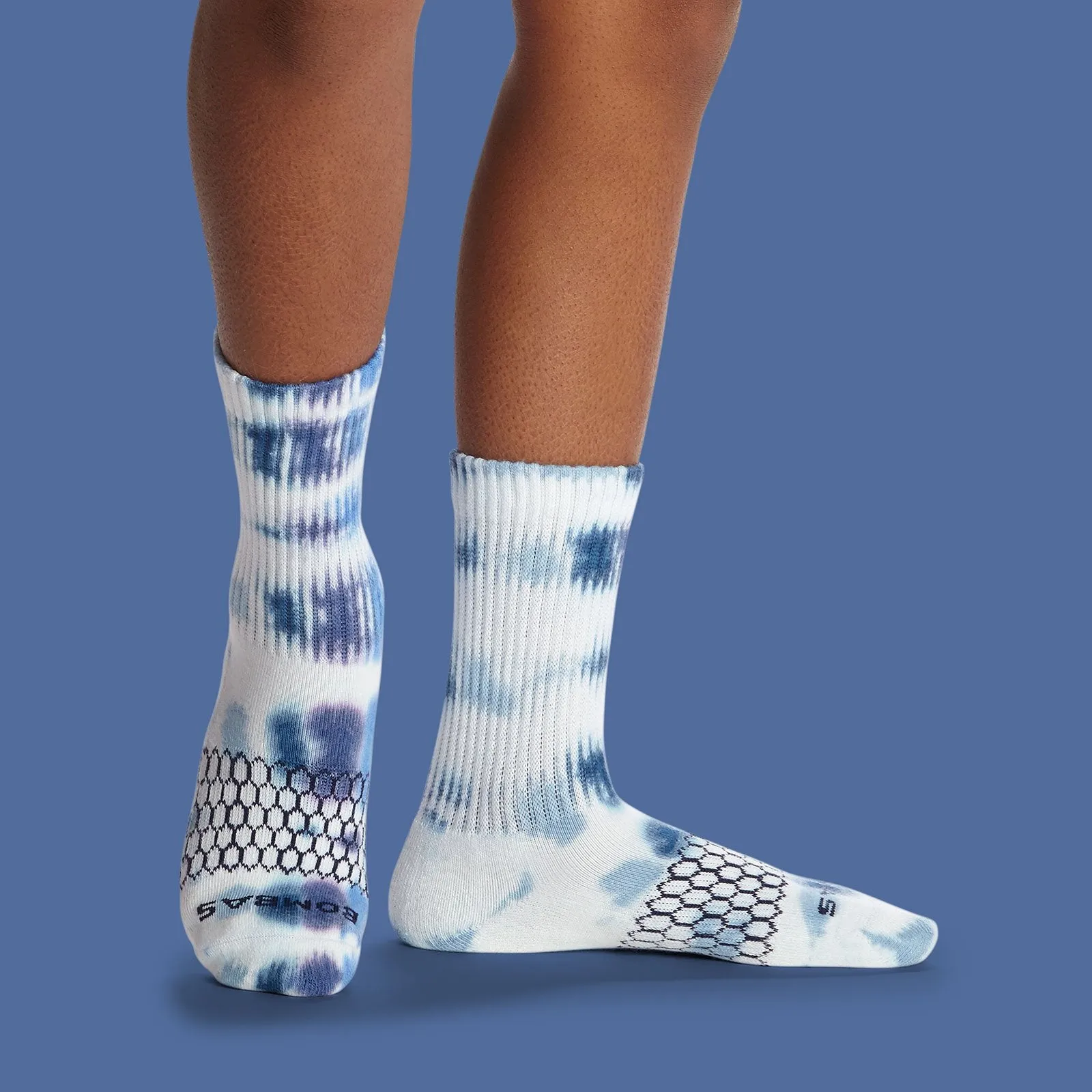 Youth Color Swatch Tie Dye Calf Sock 4-Pack