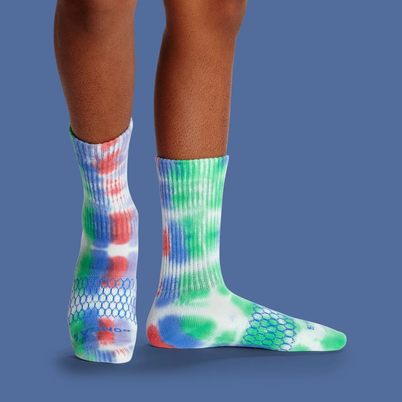 Youth Color Swatch Tie Dye Calf Sock 4-Pack